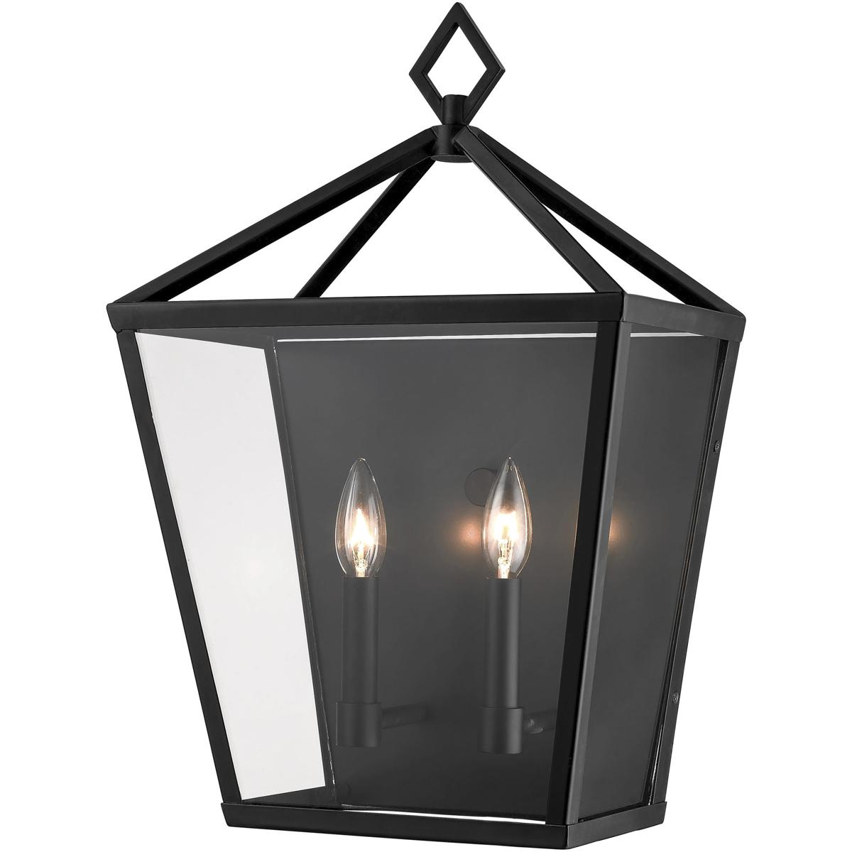 Millennium Lighting 2532-PBK Arnold 2 Light 20 inch Powder Coated Black Outdoor Wall Sconce